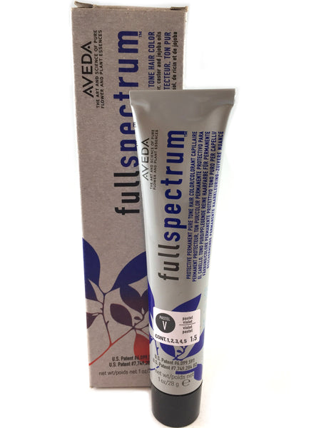 AVEDA FULL SPECTRUM PERMANENT Pastel V Violet TONE hair color dye PROTECTIVE