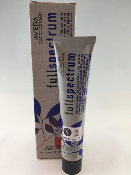 AVEDA FULL SPECTRUM PERMANENT Pastel V Violet TONE hair color dye PROTECTIVE