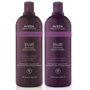 AVEDA Invati ADVANCED Duo Shampoo Conditioner (ADVANCED FORMULA) Liter 33.8oz Set